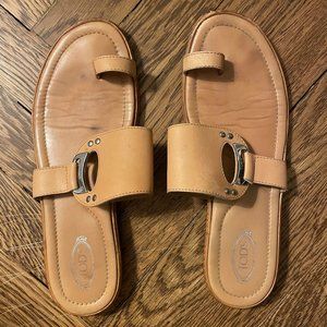 TOD'S leather sandals - Size 9.5